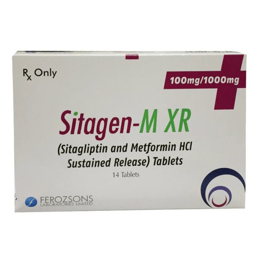 Sitagen M Xr 100mg 1000mg Tablets