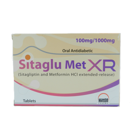 Sitaglu Met Xr 100mg 1000mg Tablets - 28 Pack