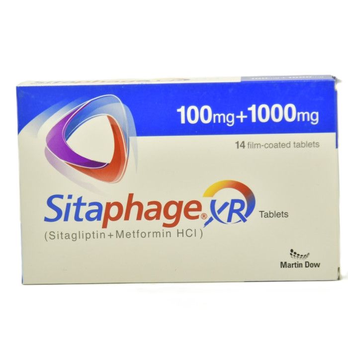 Sitaphage Xr 100mg 1000mg Tablets 14s