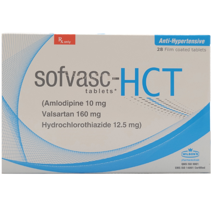 Sofvasc Hct 10mg 160mg 12.5mg Tablets