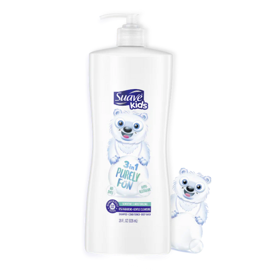 Suave Kids Shampoo 828ml Purely Fun Moisturizing 3 In 1