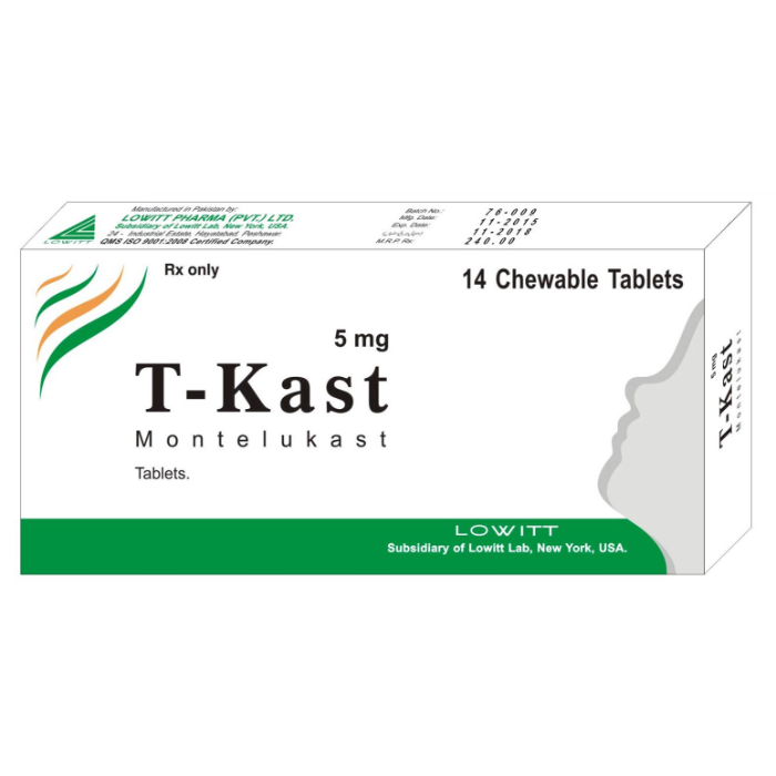 T Kast 5mg Tablets 14s