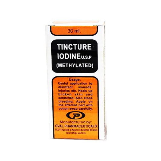Tincture Iodine 30ml Oval