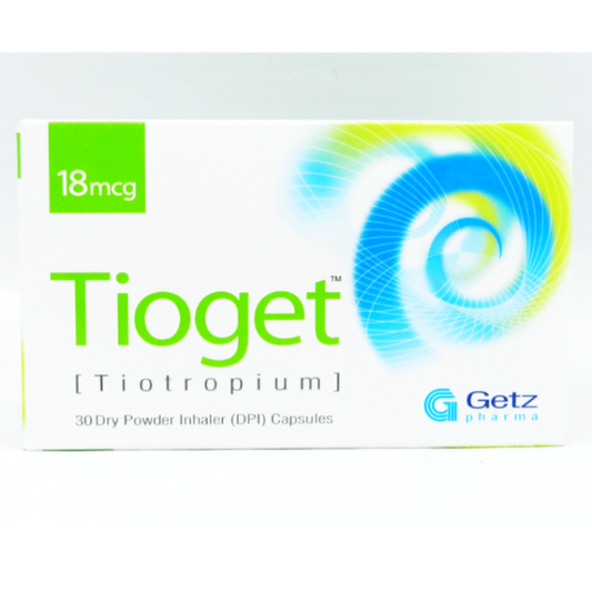 Tioget 18mcg Capsules 30s