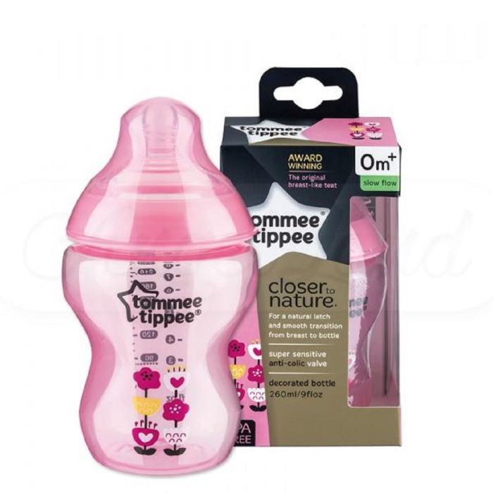 Tommee Tippee Closer To Nature Pink 260ml