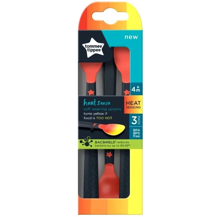Tommee Tippee Soft Weaning Spoons Heat Senses