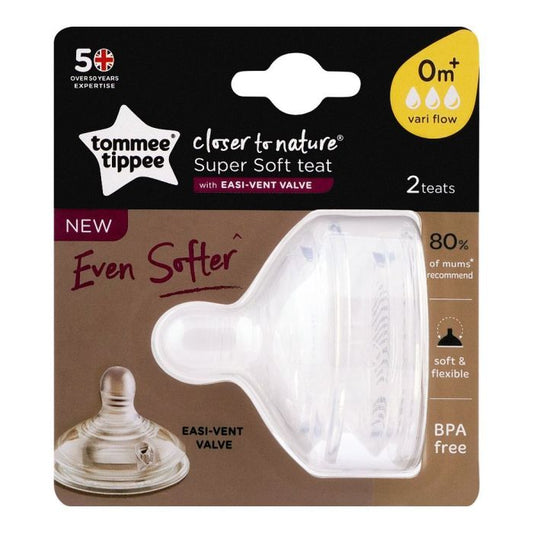 Tommee Tippee Super Soft 2 Teats Closer To Nature 0m+