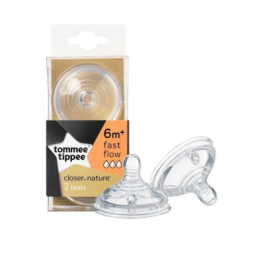 Tommee Tippee Wide Neck 2 Nipples 6+ 1124