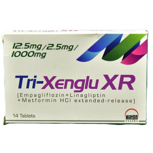 Tri Xenglu Xr 12.5mg 2.5mg 1000mg Tab - 14 Pack