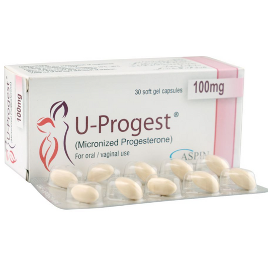 U Progest 100mg Capsules