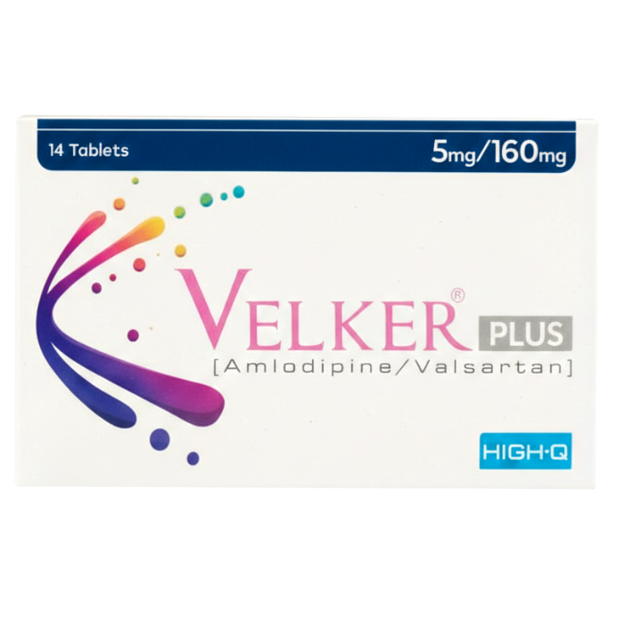 Velker plus tab 5mg/160mg 14s