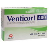 Venticort 400mcg+12mcg Capsules 30s