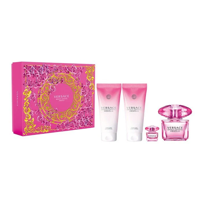 Versace Bright Crystal Absolu Gift Set 4in1