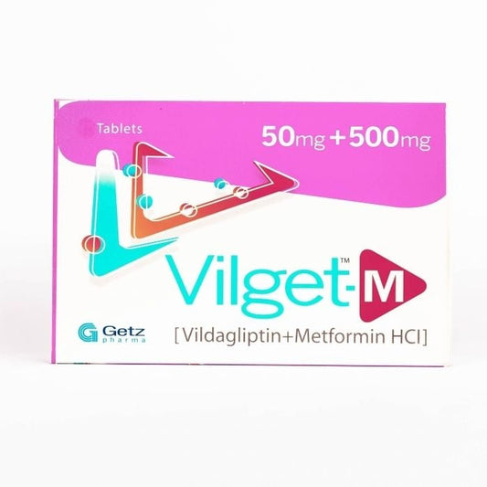 Vilget M 50mg 500mg Tablets - 28 Pack