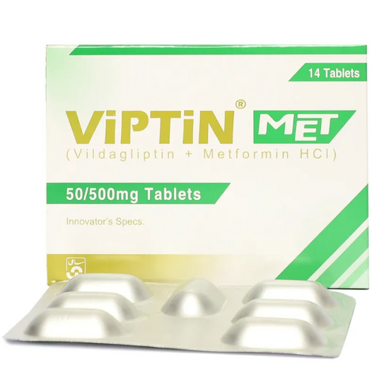 Viptin Met 50mg 500mg Tablets - 14 Pack