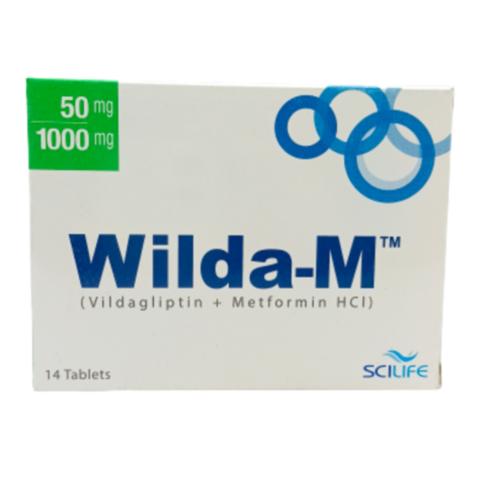 Wilda M 50mg 1000mg Tablets 14s